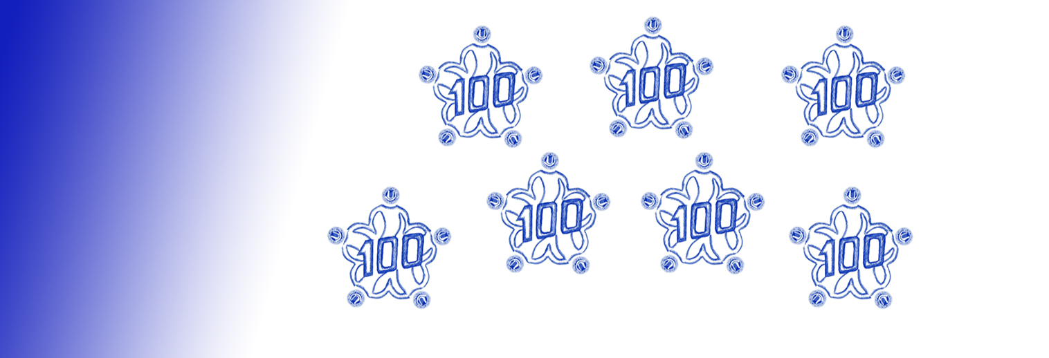 Logotyper för Svenska Folkdansringen 100 år