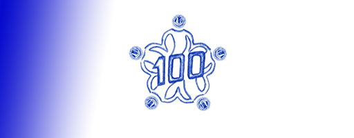 Svenska Folkdansringens logotyp 100 år